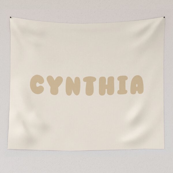 Item preview, Beige Cynthia – Minimalist Personalized Name Design designed and sold by karolinahinc.