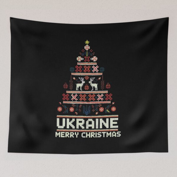 Item preview, Ukrainian Vyshyvanka Christmas Tree Design designed and sold by RGShirtWorks.