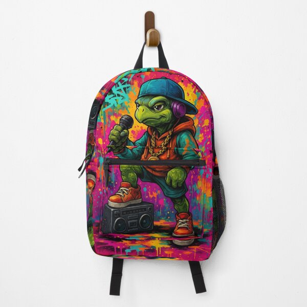Item preview, Rap Turtle – Urban Street Hip-Hop Art with Neon Graffiti Vibes designed and sold by Pixel-Up.