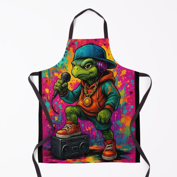 Item preview, Rap Turtle – Urban Street Hip-Hop Art with Neon Graffiti Vibes designed and sold by Pixel-Up.
