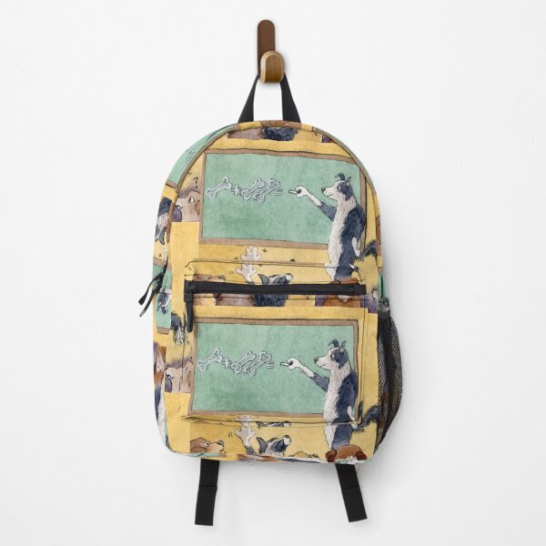 Item preview, A Border Collie dog teaches his pup pupils maths designed and sold by SusanAlisonArt.
