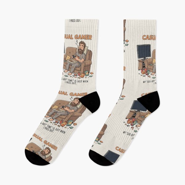 Item preview, Casual Gamer Log-Off Time Just Pass Out designed and sold by HoopeStylee.