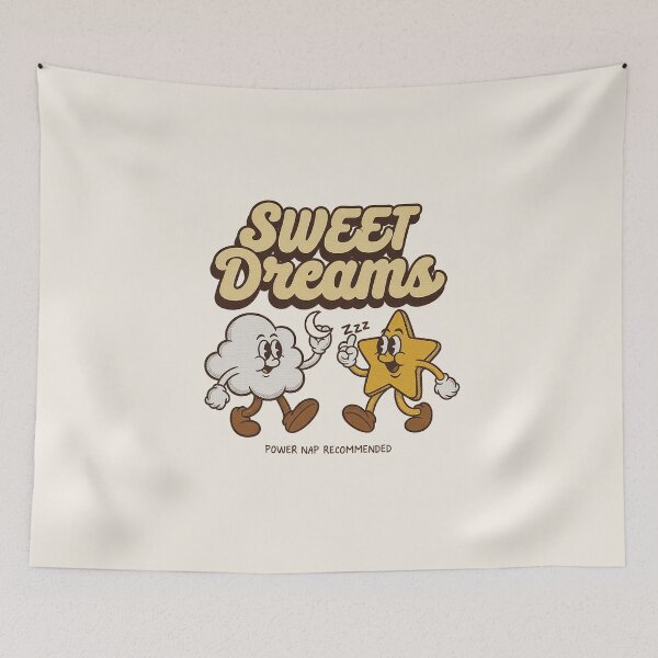Item preview, Sweet Dreams Retro Cloud Star Power Nap designed and sold by HoopeStylee.