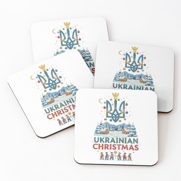 Item preview, Ukrainian Christmas Celebration with Tryzub & Carollers designed and sold by RGShirtWorks.