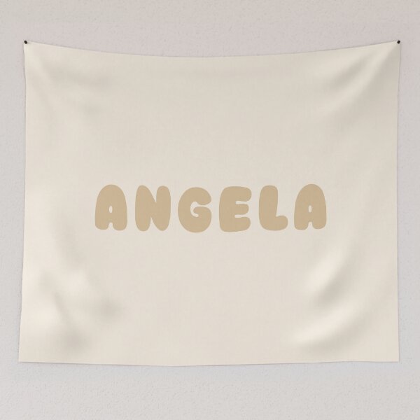 Item preview, Beige Angela – Minimalist Personalized Name Design designed and sold by karolinahinc.