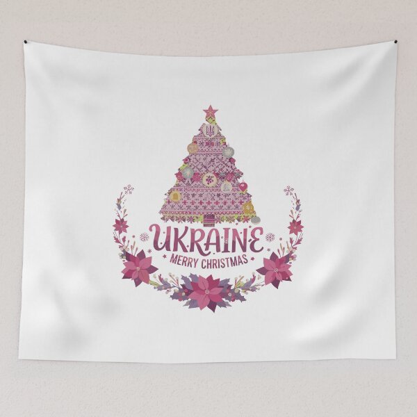 Item preview, Ukrainian Vyshyvanka Christmas Tree and Wreath designed and sold by RGShirtWorks.