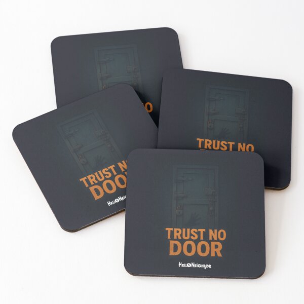 Item preview, Hello Neighbor Horror Video Game Trust No Door designed and sold by DemureArtsy.