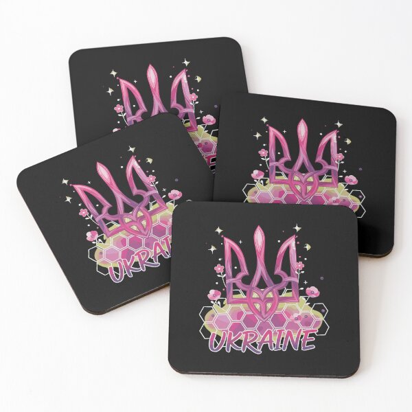 Item preview, Vibrant Ukraine Tryzub Floral Design designed and sold by RGShirtWorks.