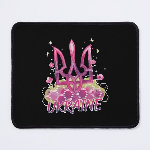 Item preview, Vibrant Ukraine Tryzub Floral Design designed and sold by RGShirtWorks.