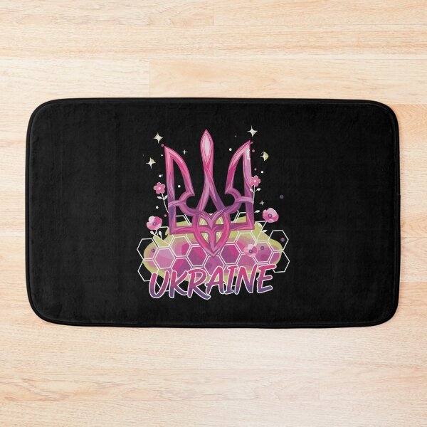 Item preview, Vibrant Ukraine Tryzub Floral Design designed and sold by RGShirtWorks.
