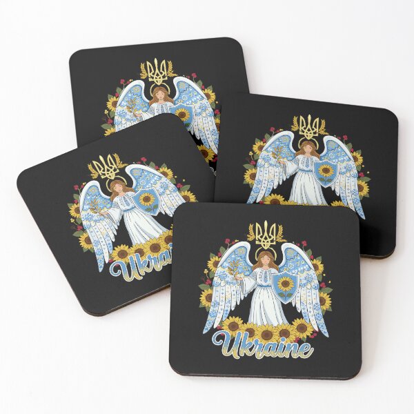 Item preview, Ukrainian Guardian Angel with Sunflowers and Trident designed and sold by RGShirtWorks.