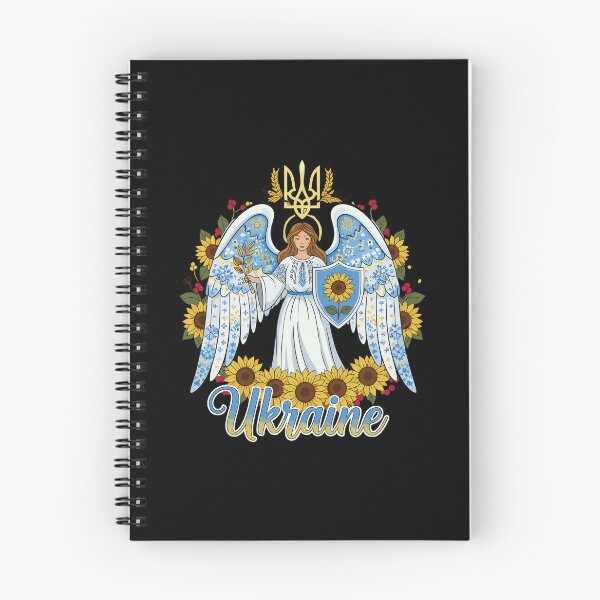 Item preview, Ukrainian Guardian Angel with Sunflowers and Trident designed and sold by RGShirtWorks.