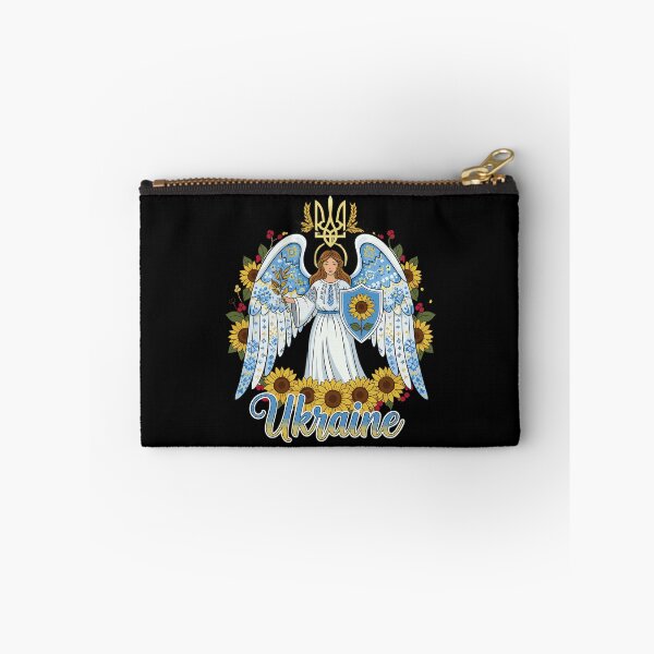 Item preview, Ukrainian Guardian Angel with Sunflowers and Trident designed and sold by RGShirtWorks.