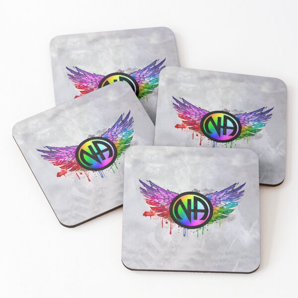 Item preview, “Freedom in Recovery” – Narcotics Anonymous Winged Emblem | Rainbow Hope & Strength Art designed and sold by artistwill.
