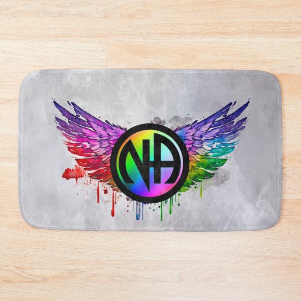 Item preview, “Freedom in Recovery” – Narcotics Anonymous Winged Emblem | Rainbow Hope & Strength Art designed and sold by artistwill.