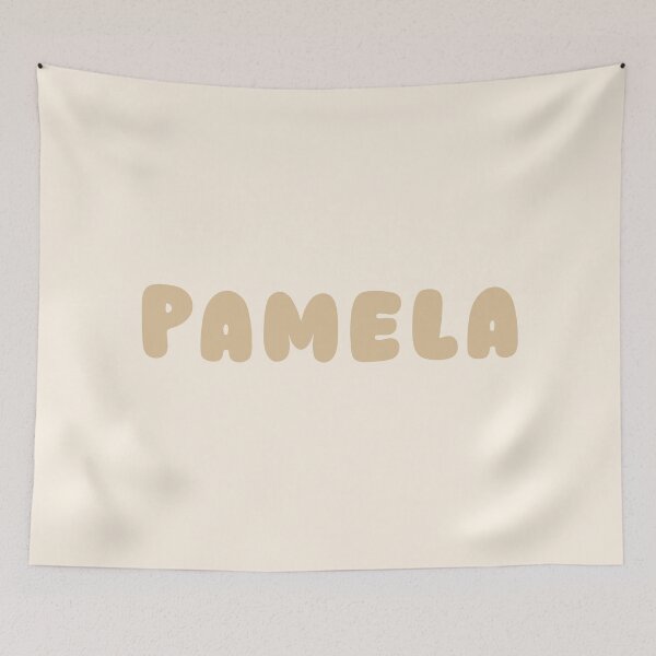 Item preview, Beige Pamela – Minimalist Personalized Name Design designed and sold by karolinahinc.