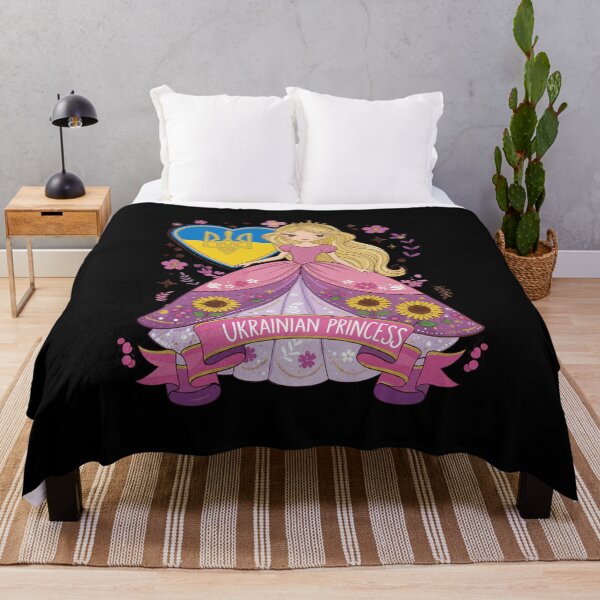 Item preview, Whimsical Ukrainian Princess with Flag Heart designed and sold by RGShirtWorks.