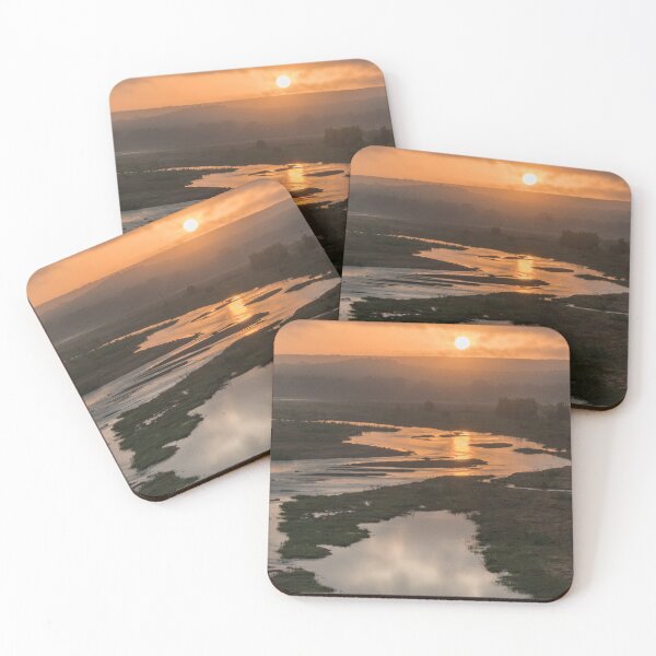 Item preview, River of Light — Sunrise over Winding Channels designed and sold by DavideAntoniani.