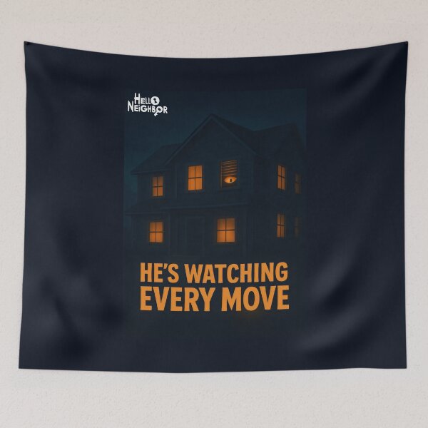 Item preview, Theodore Peterson Hello Neighbor Horror Video Game He's Watching Every Move designed and sold by DemureArtsy.