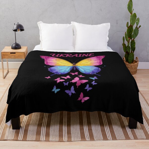 Item preview, Ukraine Pansexual Pride Butterfly Swarm designed and sold by RGShirtWorks.
