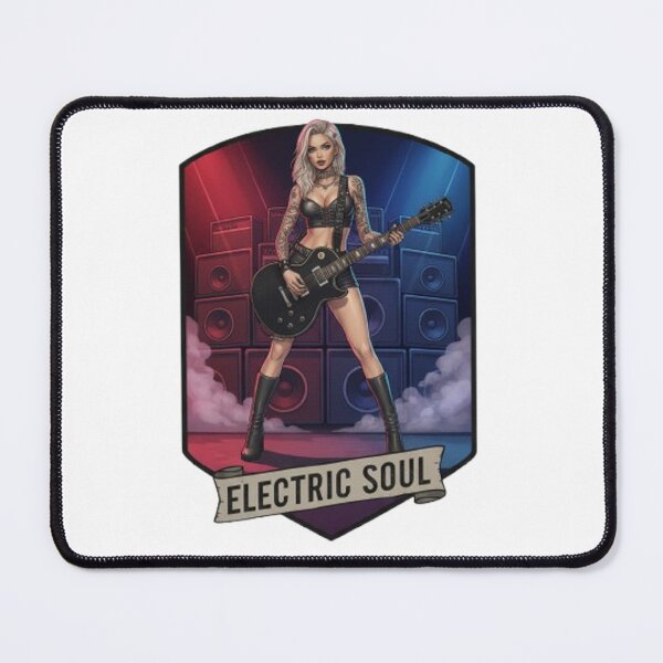 Item preview, “Electric Harmonies: The Guitarist and his Bewitching Riffs” designed and sold by CHRIST5000.