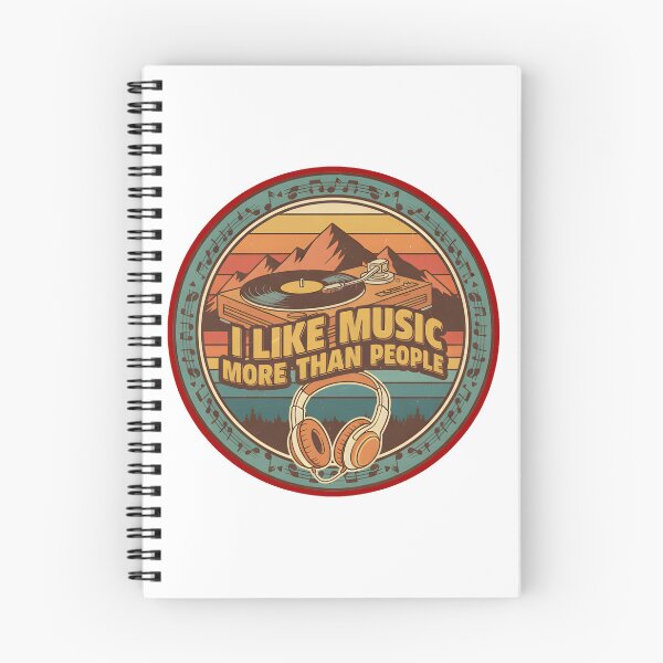 Item preview, I like music more than people  designed and sold by Gnfree.