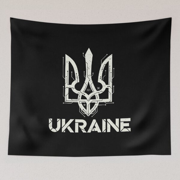 Item preview, Ukraine Tryzub Digital Circuit Design designed and sold by RGShirtWorks.