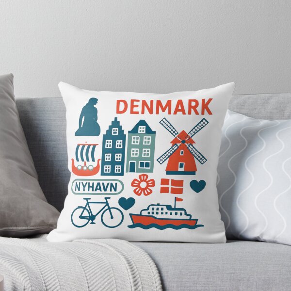Item preview, Colorful Denmark Travel Icons designed and sold by Gaby112703.