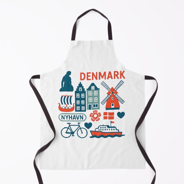 Item preview, Colorful Denmark Travel Icons designed and sold by Gaby112703.