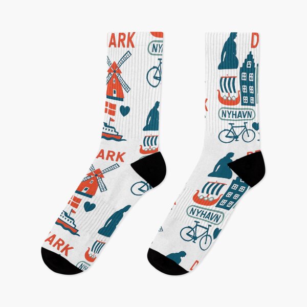 Item preview, Colorful Denmark Travel Icons designed and sold by Gaby112703.