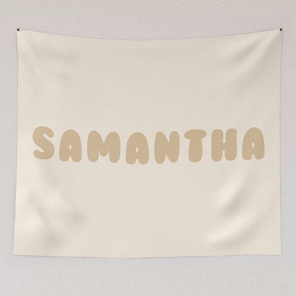 Item preview, Beige Samantha – Minimalist Personalized Name Design designed and sold by karolinahinc.