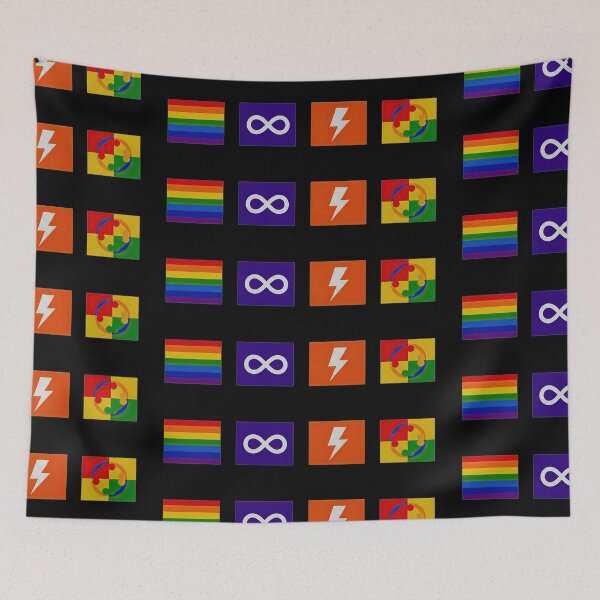 Item preview, NeuroSpicy - Neurodivergent Pride Flags (I) designed and sold by nature. electrified..