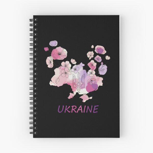 Item preview, Floral Ukraine Map with Tryzub on Transparent Background designed and sold by RGShirtWorks.