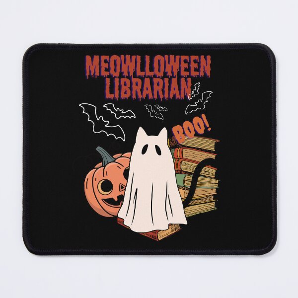 Item preview, Meowlloween Librarian Halloween designed and sold by artByJustyna.