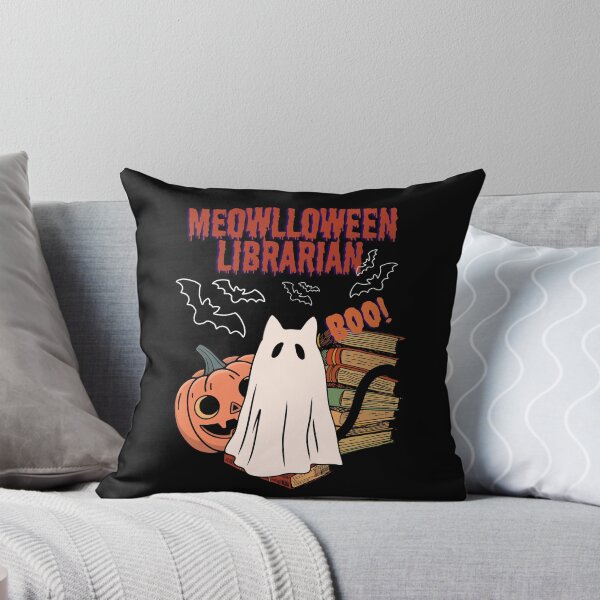 Item preview, Meowlloween Librarian Halloween designed and sold by artByJustyna.