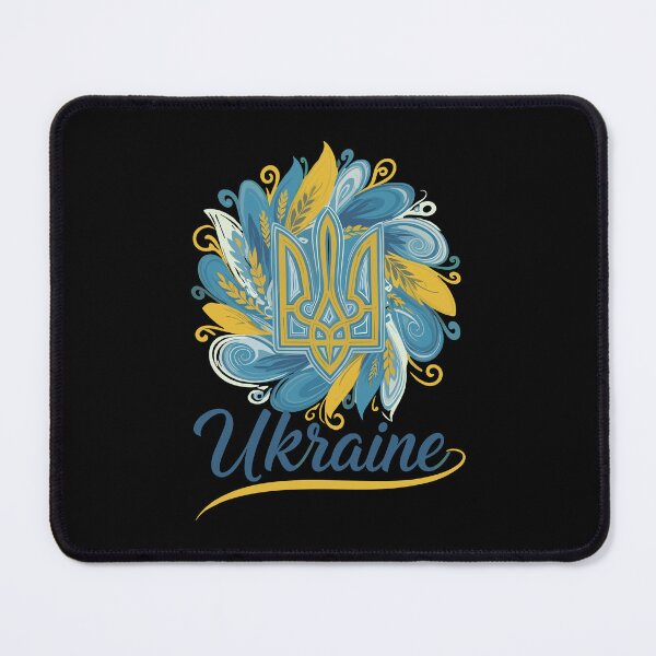 Item preview, Stylized Ukrainian Trident with Floral Design and Typography designed and sold by RGShirtWorks.