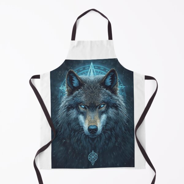 Item preview, Viking Spirit Wolf — Norse Compass Vegvisir Wild Nordic Art designed and sold by Mythic Tide.