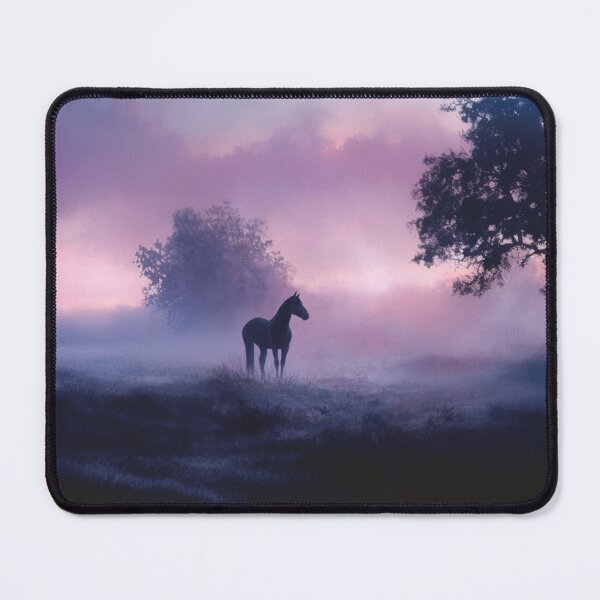 Item preview, A lone Appaloosa horse standing in a misty field at twilight Horses in Motion designed and sold by CDC40.