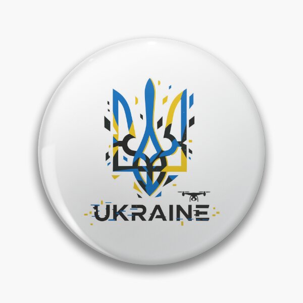 Item preview, Resilient Ukraine: Tryzub, Drone, and Flag Colors designed and sold by RGShirtWorks.