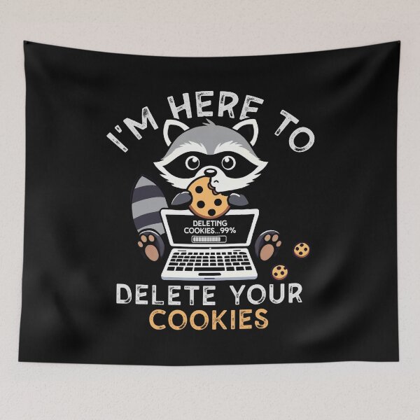 Item preview,  Raccoon Delete Your Cookies Hacker designed and sold by kaszczyszko.