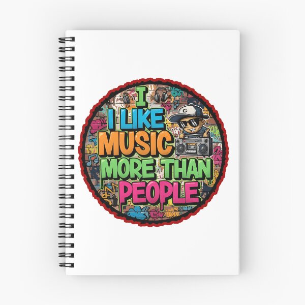 Item preview, I like music more than people  designed and sold by Gnfree.