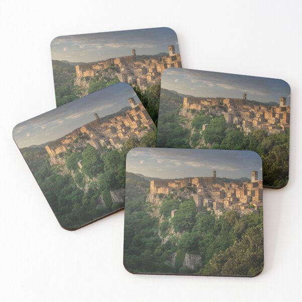 Item preview, Golden Hour Magic Over Sorano, Medieval Tuscan Village at Sunset designed and sold by Stefano Orazzini.