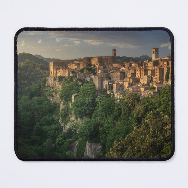 Item preview, Golden Hour Magic Over Sorano, Medieval Tuscan Village at Sunset designed and sold by Stefano Orazzini.