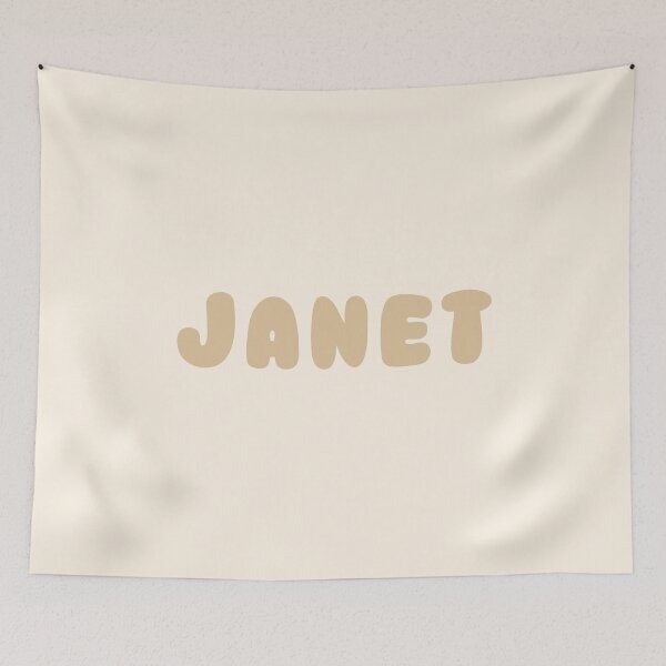Item preview, Beige Janet – Minimalist Personalized Name Design designed and sold by karolinahinc.