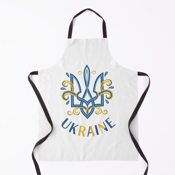 Item preview, Stylized Ukrainian Tryzub Emblem with UKRAINE Text designed and sold by RGShirtWorks.