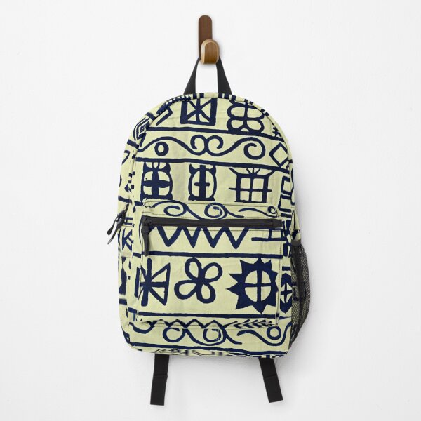 Item preview, Handpainted Stylised Adinkra symbols Ivory Coast & Ghana - Yellow & Black designed and sold by TamiahDesigns.