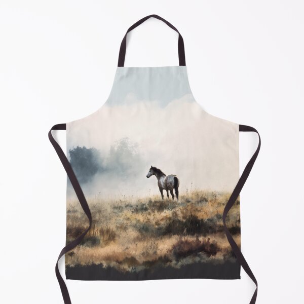 Item preview, A lone Appaloosa horse standing in a misty field at twilight Horses in Motion designed and sold by CDC40.