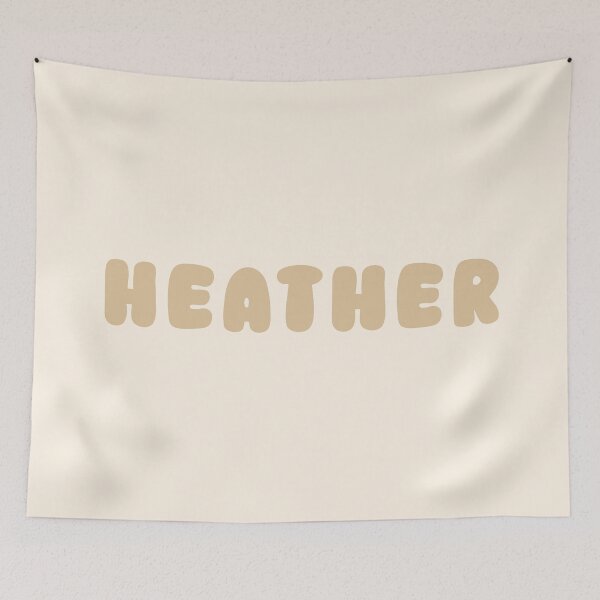 Item preview, Beige Heather – Minimalist Personalized Name Design designed and sold by karolinahinc.
