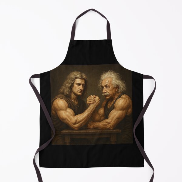 Item preview, Newton vs Einstein Arm Wrestling Epic Battle Painting designed and sold by HoopeStylee.