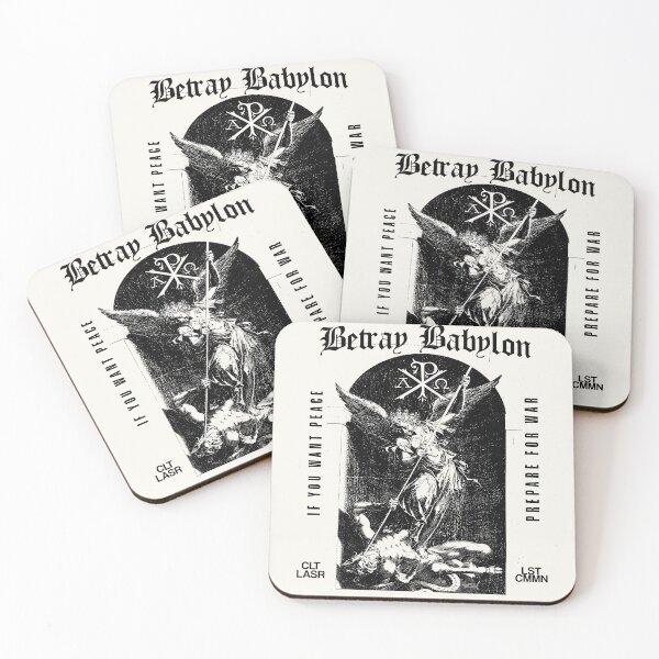 Item preview, Betray Babylon Vintage Style Shirt, If You Want Peace, Prepare for War Shirt| St. Michael Slaying Satan | Anti-Authoritarian Least Common Collaboration designed and sold by samidsou.